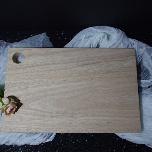 Personalized Large Wooden Chopping Board (Rubber Wood)